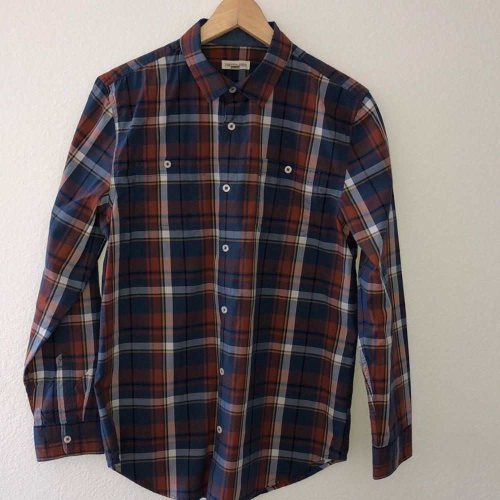 Tucker+Tate boys button down plaid shirt